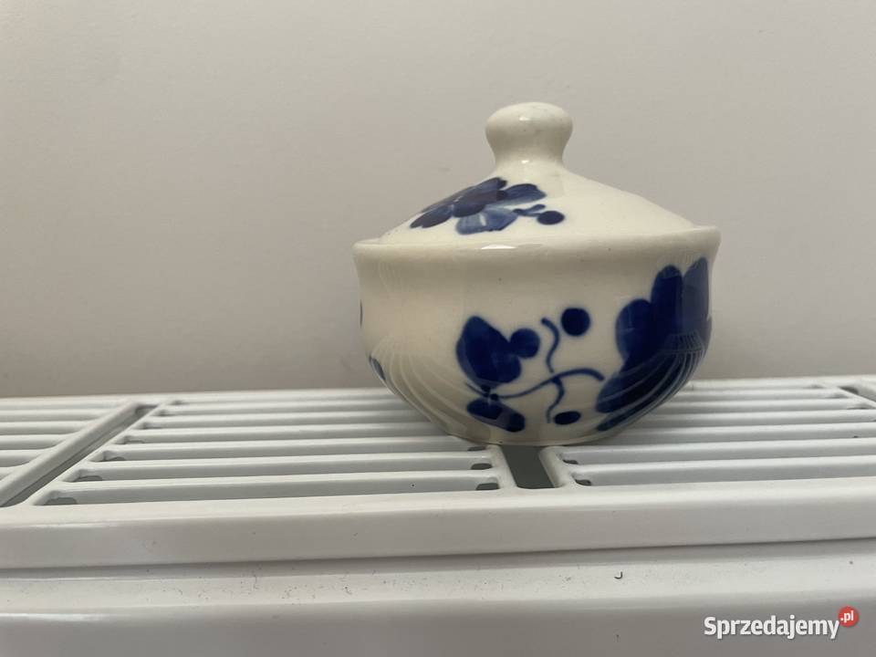 Włocaławek mała fajansowa cukiernica PRL