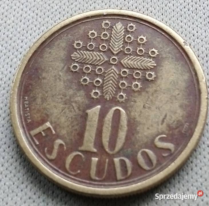 PORTUGALIA10 ESCUDOS1989 r mazowieckie Legionowo