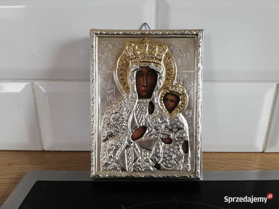 Piękna Ikona Matka Boska Częstochowska Łódź