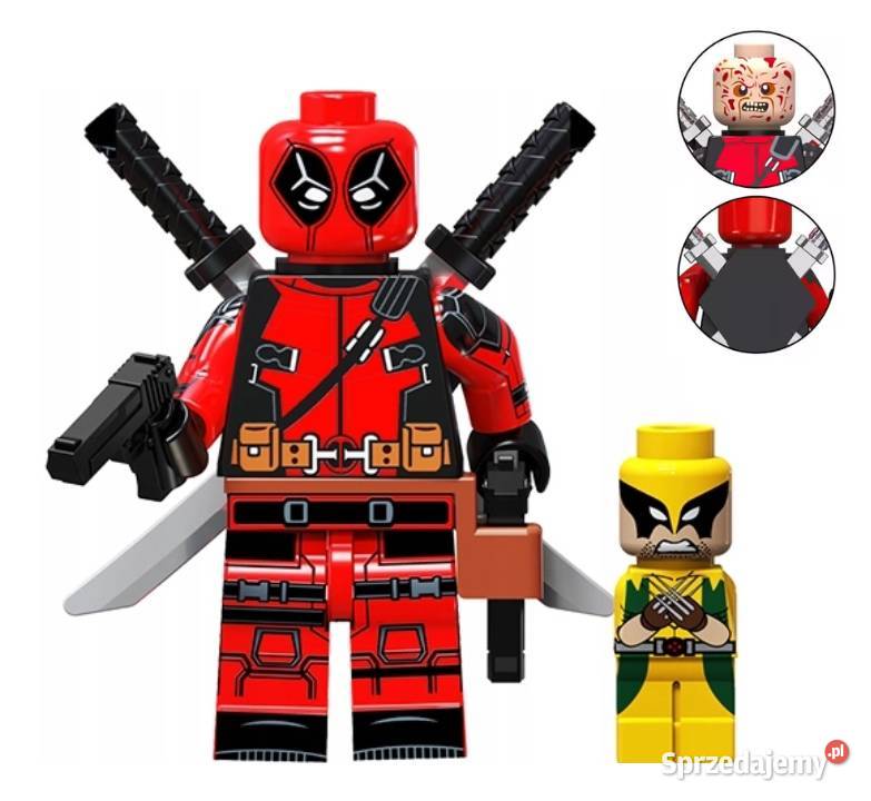 Klocki figurka ludzik DEADPOOL i MINI WOLVERINE wielkopolskie Pobiedziska sprzedam