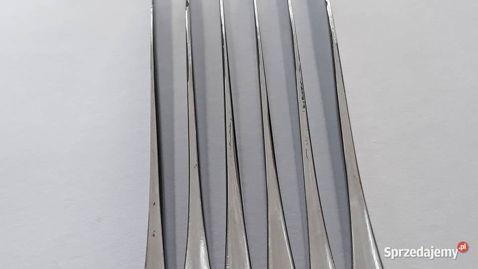 Noże obiadowe KRATKA Polwid sztućce PRL śląskie Dąbrowa Górnicza