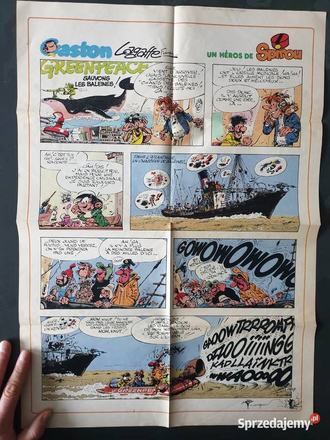 Gaston Spirou plakat komiksowy