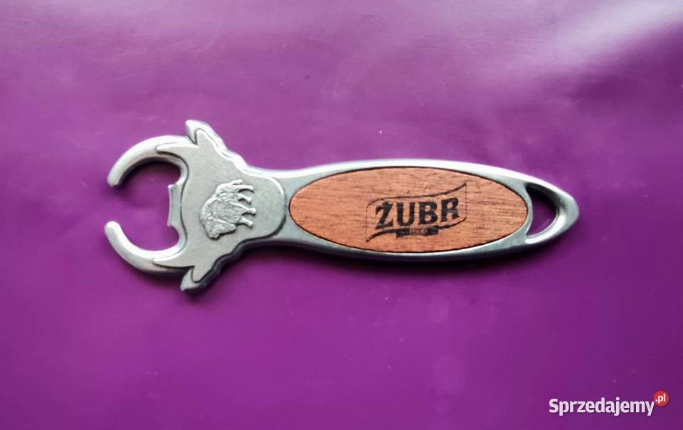 Kolekcjonerski otwieracz do butelek z logo ŻUBR mazowieckie Pruszków