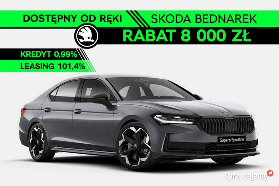 koda Superb Sportline 20 TDI 193 DSG 4x4 IV 2023 Łódź