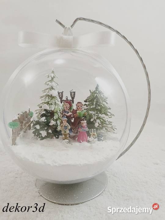 Bombka 3d śr 15 kolędnicy dekoracja świąteczna Trzebnica