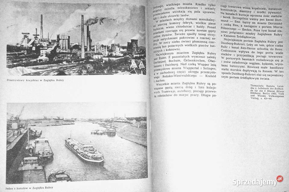 Na wielkim lądzie Wypisy geograficzne kl 7 I Rok wydania 1972 Chełm