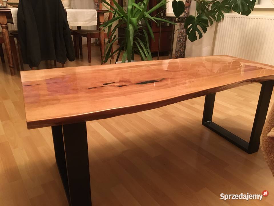 Drewniana ława zalewana żywicą Słupsk