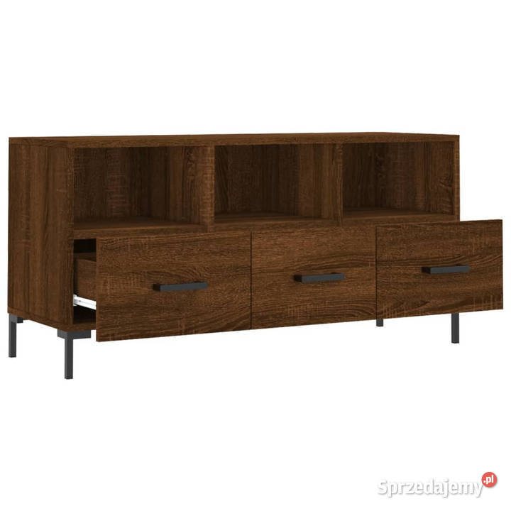 Szafka pod TV brązowy dąb 102x36x50 WM829043 Warszawa
