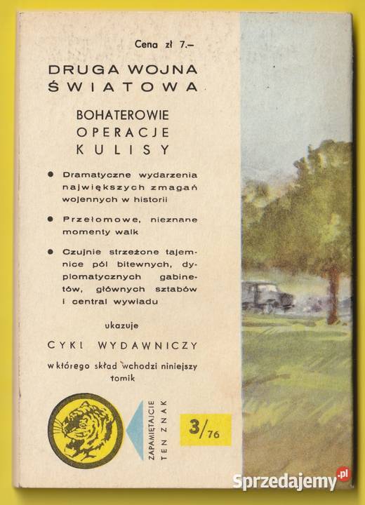 ŻÓŁTY TYGRYS W POMORSKIEJ GARDZIELI 1976 łódzkie sprzedam