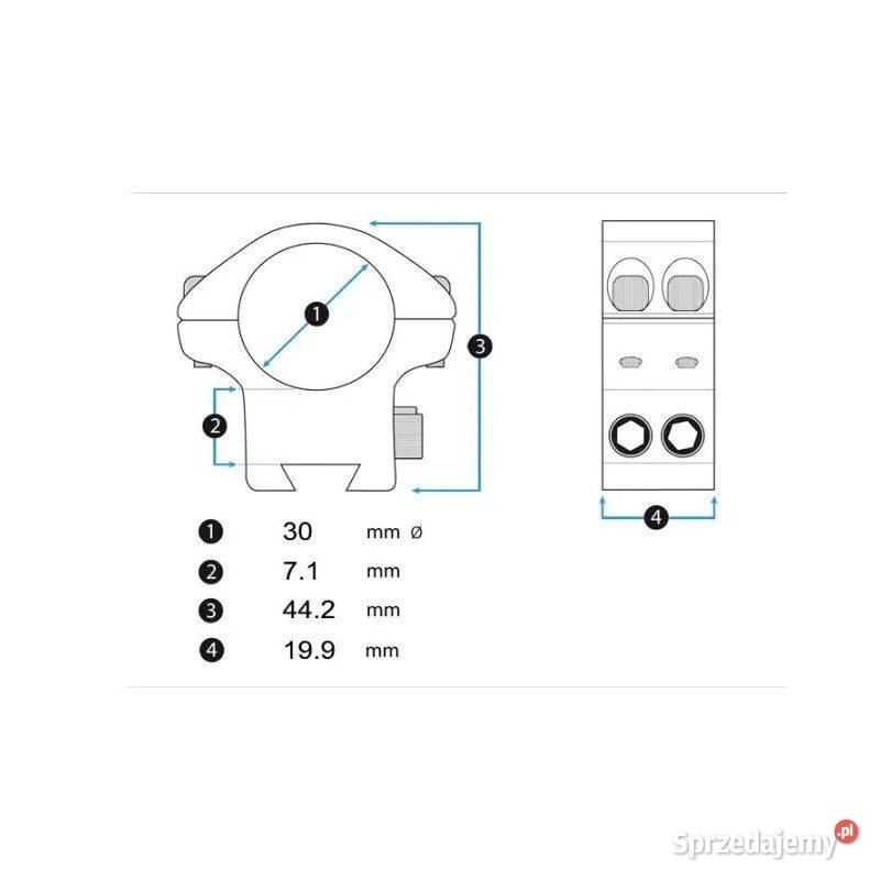 MONTAŻ ACCULITE 30 MM LOW ELEMENT OPTICS Kraków sprzedam