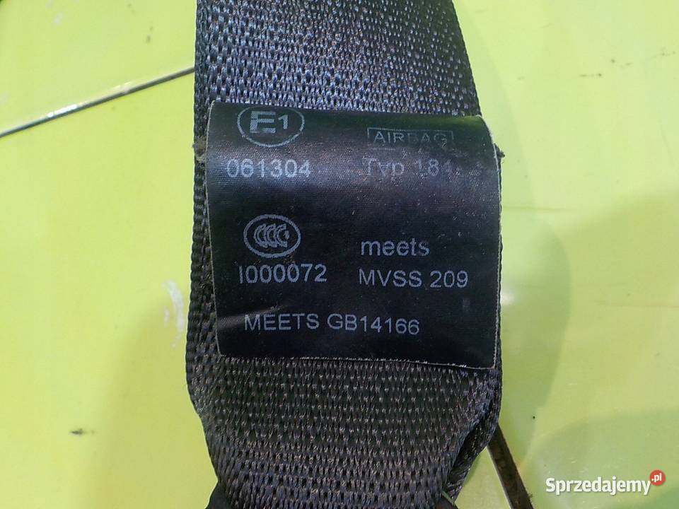 OPEL ZAFIRA C 14r 5D pas bezpieczenstwa lewy Suków sprzedam