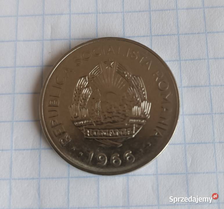 1 LEU 1 LEJ 1966 RUMUNIA Piszczac