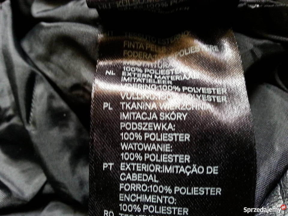 Kurtka skórzana HM czarny sprzedam