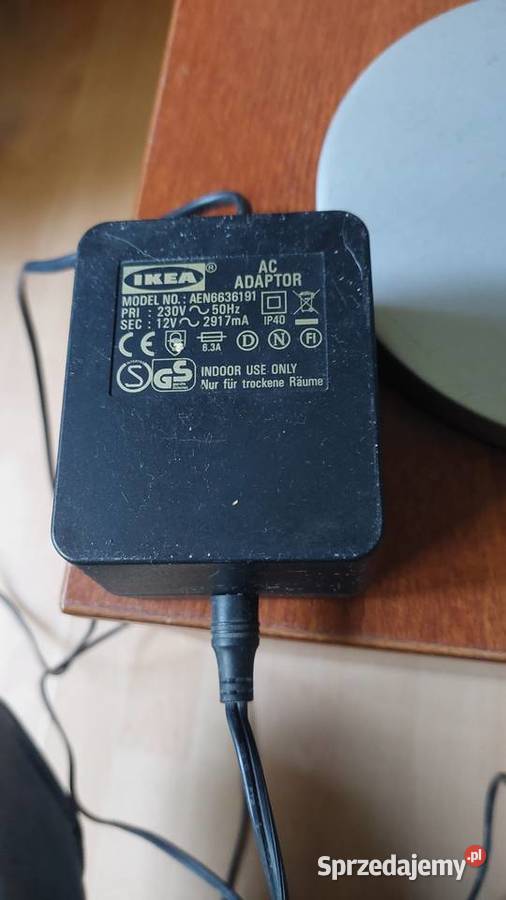 Duża lampa biurkowa aluminiowa IKEA loft typ Warszawa