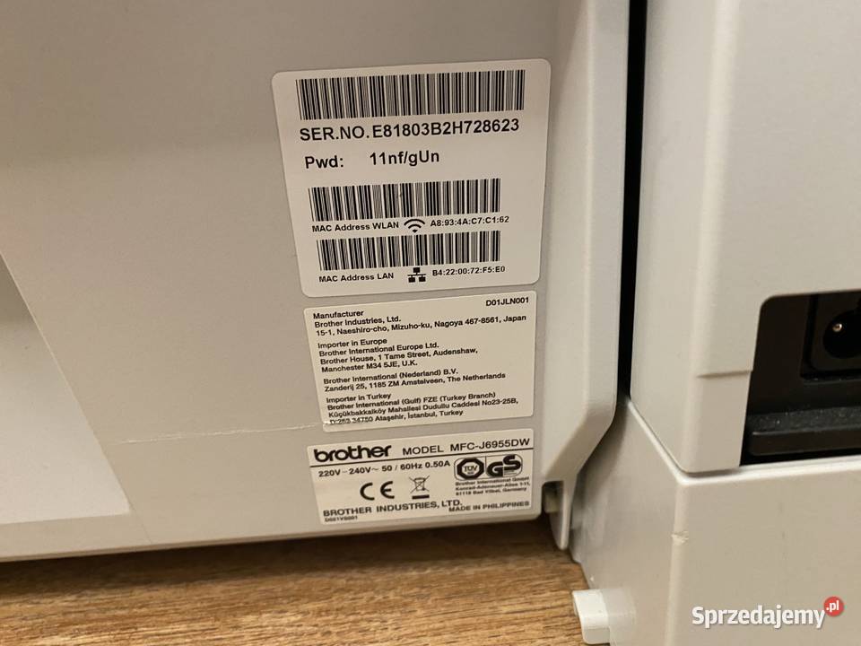 Drukarka skaner Brother mfcj6955dw Urządzenie Szczecin