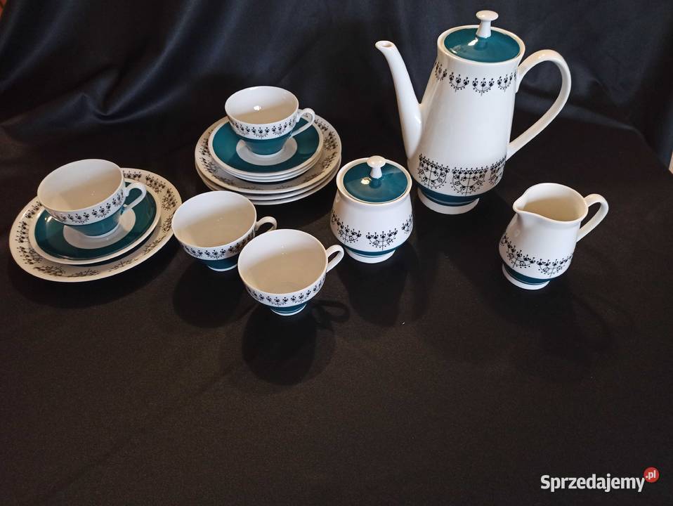 Lettin zestaw śniadaniowo kawowy Ceramika i szkło Kończyce Wielkie