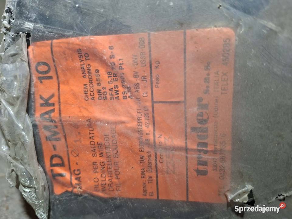Drut spawalniczy do MAG podlaskie Bielsk Podlaski sprzedam
