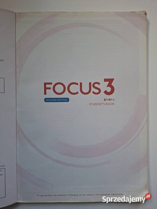 Focus 3 Second Edition B1B2 podręcznik