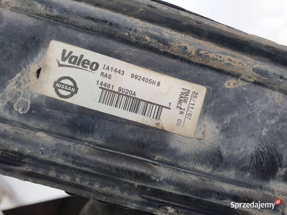 INTERCOOLER NISSAN NOTE 144619U20A kujawsko-pomorskie Lipno