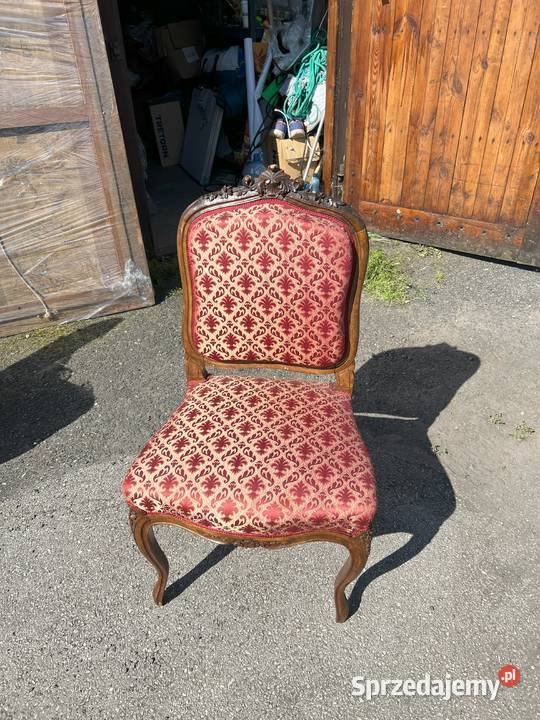 KRZESŁO barok rzeźbione dwie sztuki Warszawa