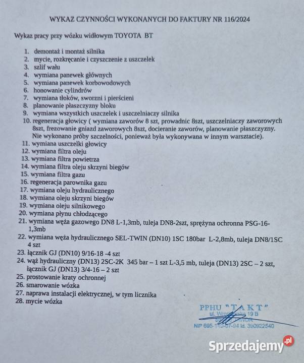 Wózek widłowy BT GT18 TOYOTA 18t 60m Triplex Kozów