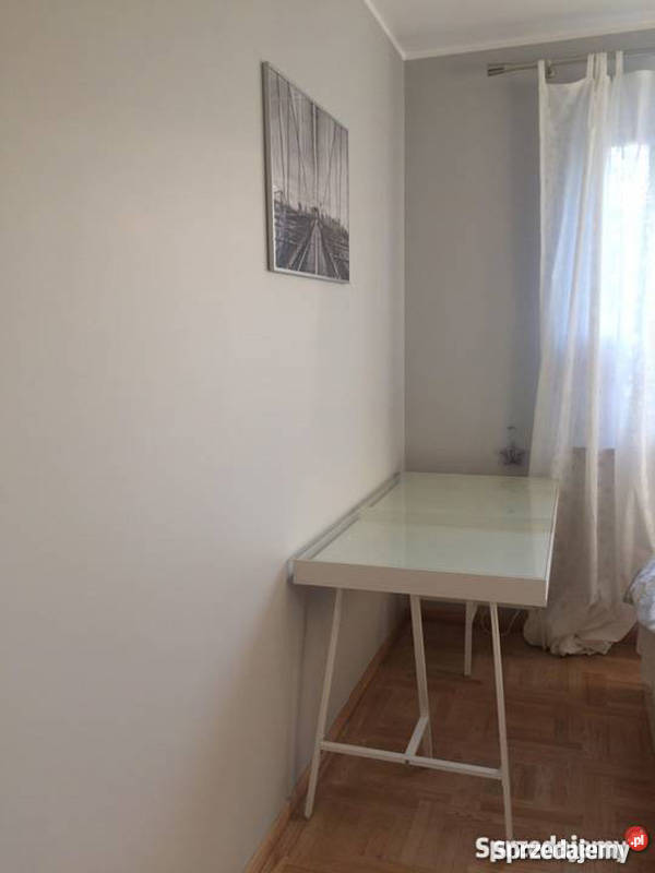 Ikea Vika Gruvan Toaletka Biurko Biała Szklana