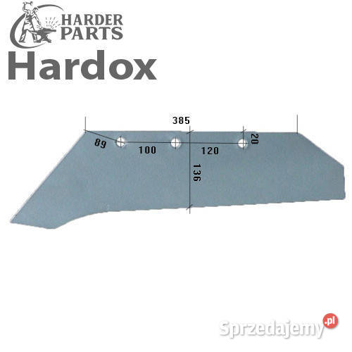 Lemiesz 300ha HARDOX 9103101L części do pługa podlaskie Suwałki