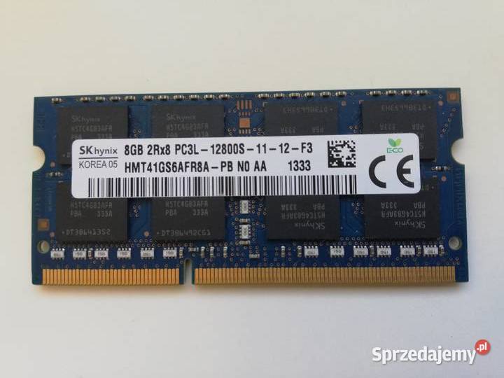 Pamięć 8GB DDR3 L do laptpoa Świebodzin