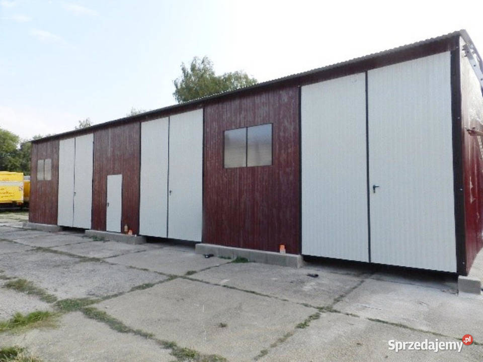 Blaszana montowana hala 1118 m brązowobiała Kraków