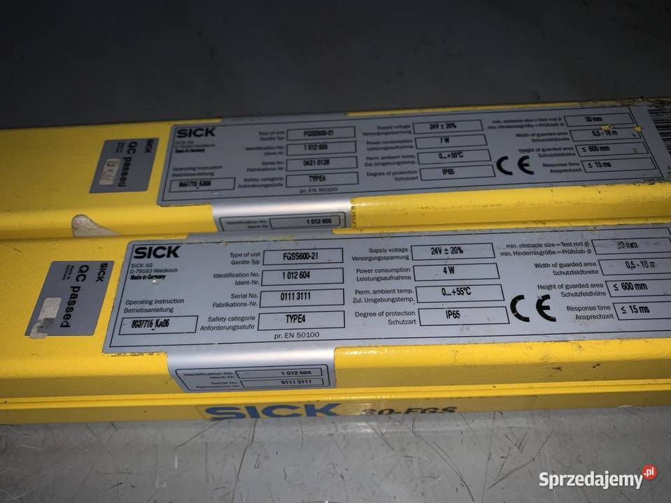 Sick FGSS60021FGSE60021 30FGS 10126041012605 Elektryka mazowieckie Warszawa sprzedam