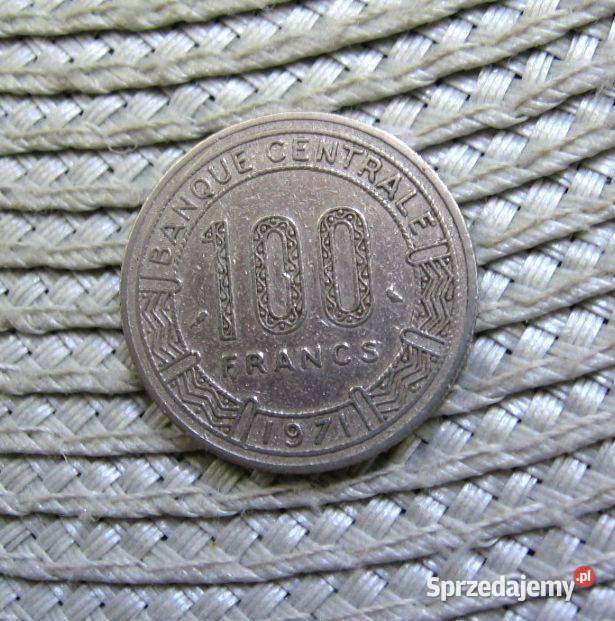 Kongo Afryka Środkowa CFA 100 Frank 1971r wielkopolskie Kalisz