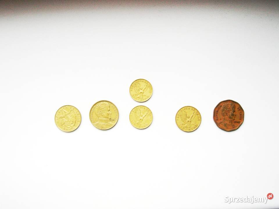 CHILE ZESTAW 50 CENTAVOS 1 PESO 5 10 50 PESOS