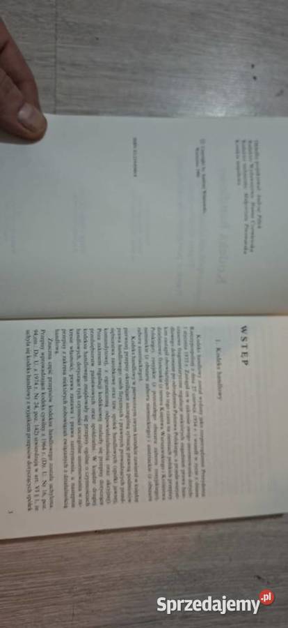 Kodeks handlowy 1990 Rzadkie wydanie do kolekcji Łęczyca