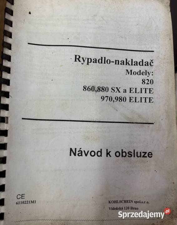 Instrukcja obsługi koparkoładowarka FERMEC TEREX Biczyce Górne