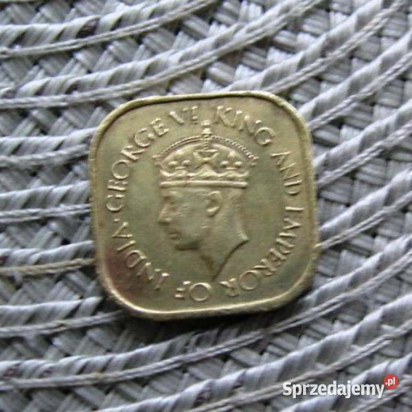 Cejlon 5 Cent 1945r wielkopolskie Kalisz