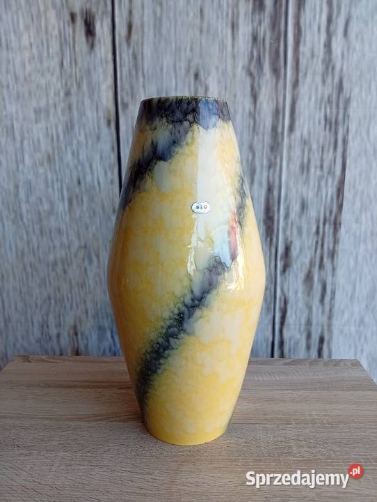 niemiecki wazon ceramiczny retro 454 Wyposażenie wnętrz Byczyna