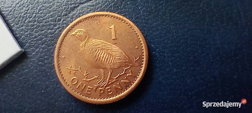 Stare monety 1 pens 1996 Gibraltar Lesko
