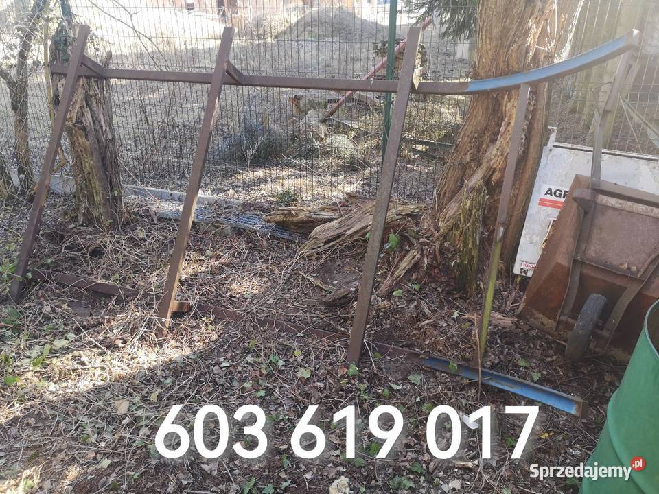 Sanie konne płozy rama stalowa duża