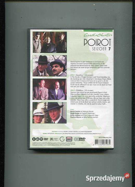 Agatha Christie Poirot sezon 7 2 płyty DVD Szczecin