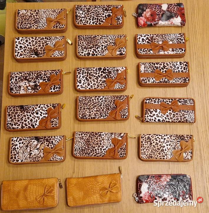 Wyprzedaż HURT portfele etui torebki 369 sztuk Warszawa