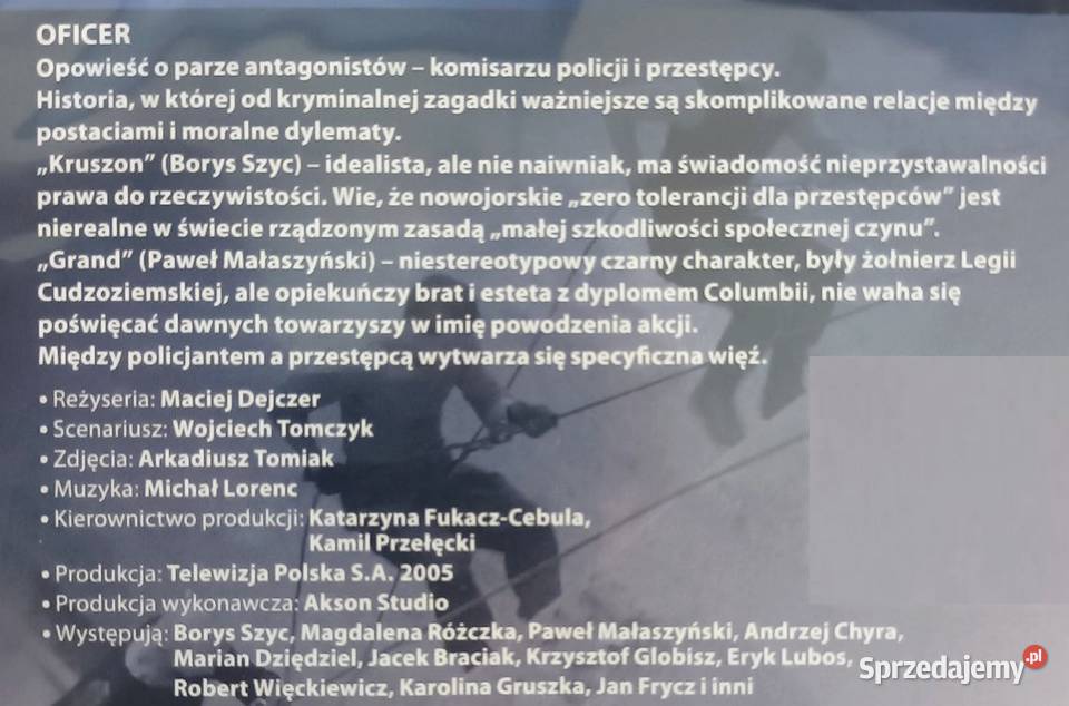OFICER Polski serial kryminalny BOX 4 DVD Opole