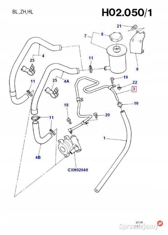 PRZEWÓD WSPOMAGANIA FORD FIESTA 8996 ORYGINAŁ sprzedam