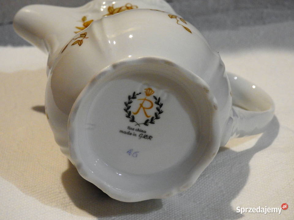Porcelanowy mlecznik niemiecki sygnowany Inowrocław