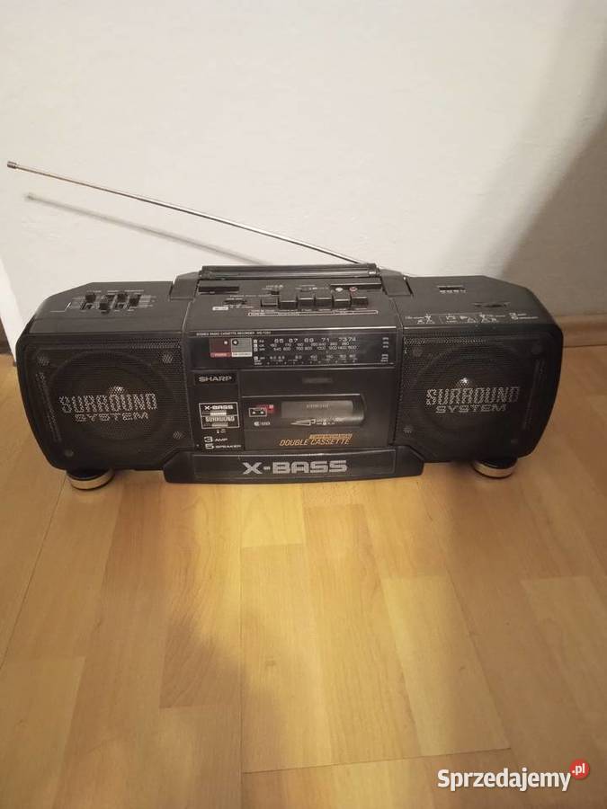 Radiomagnetofon dwukasetowy SHARP WQ T352 z lat śląskie