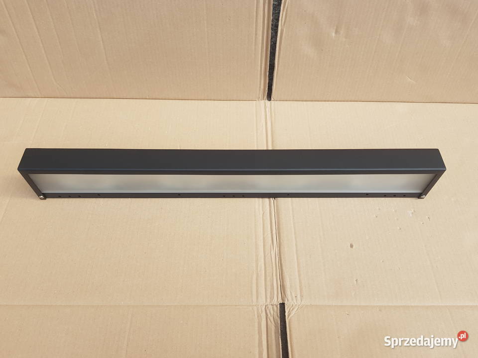 Kinkiet ścienny PÓŁKA PODŚWIETLANA lustro CZARNA Kinkiety Kinkiety