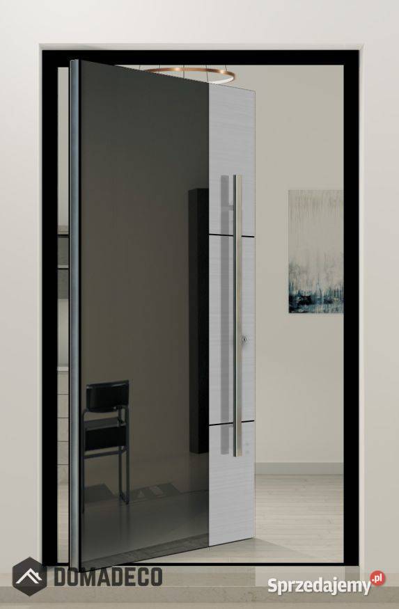 PIVOT VL21A czarne szklane aluminiowe drzwi Warszawa sprzedam
