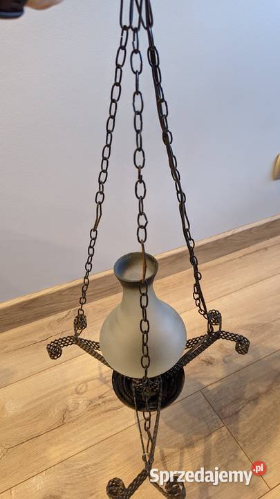 Lampa wisząca Żyrandol ręcznie robiony barwa Łódź