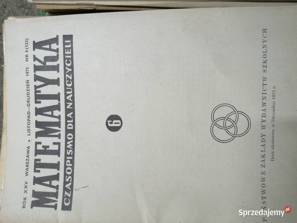 Matematyka czasopismo nauczycieli stare roczniki Sława
