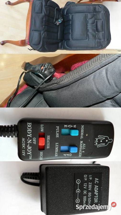 mata masująca na fotel Maty grzewcze i masujące