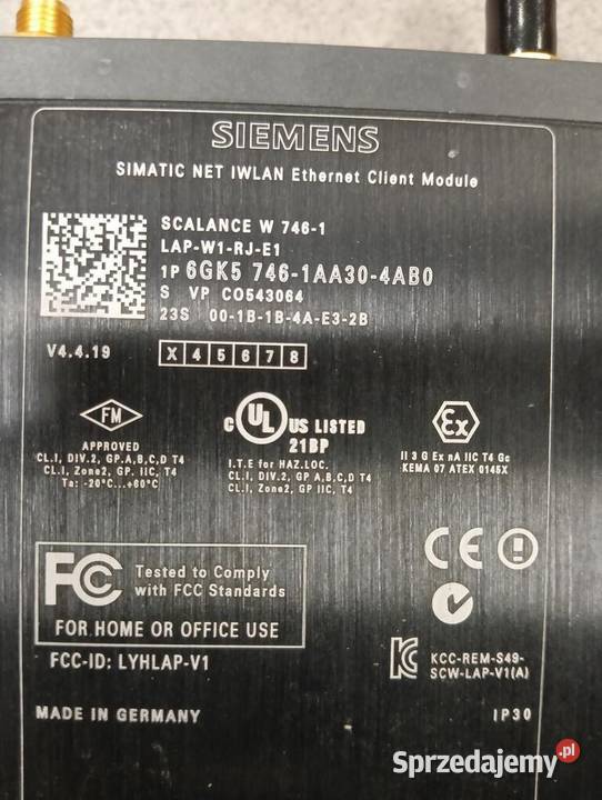 SIEMENS SCALANE W746 W744 małopolskie Maniowy